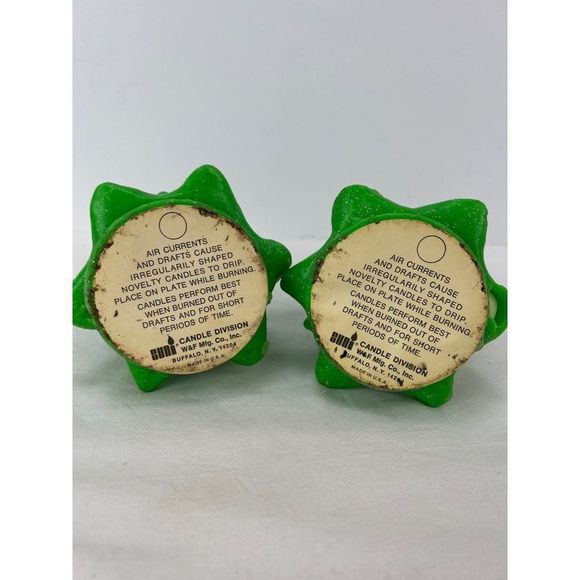 Vintage Suni Candles Wax Glitter Christmas Tree Lot 8" - Picture 7 of 7